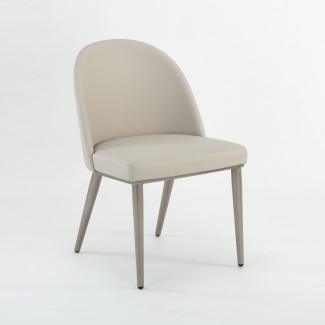 Kurve H4055-VE Fully Upholstered Hospitality Fine Dining Mid Century Art Deco Side Chair